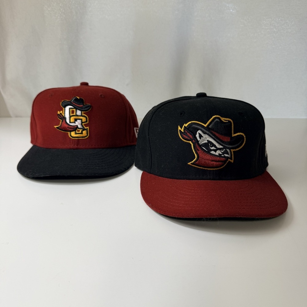 Quad Cities River Bandits Hat Cap Lot Fitted Mens 7 1/8 MILB Baseball New Era